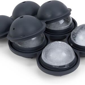 NEW W&P Peak Silicone Sphere Ice Mold w/ Cover - Charcoal